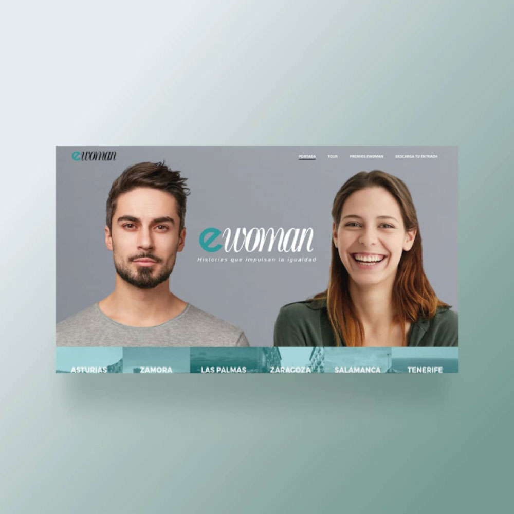 Diseño y programación web Premios Ewoman 2019