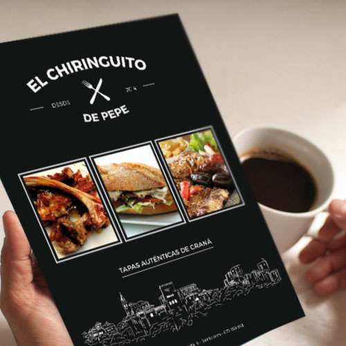 Diseño de cartas para restaurante