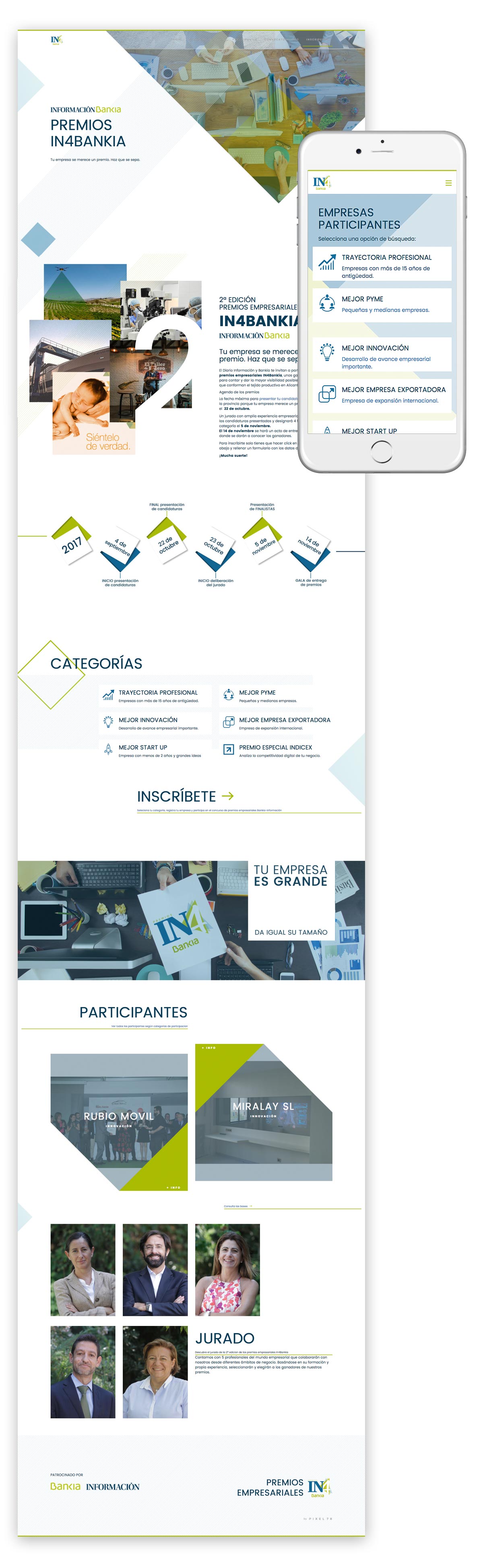 diseño web premios in4bankia