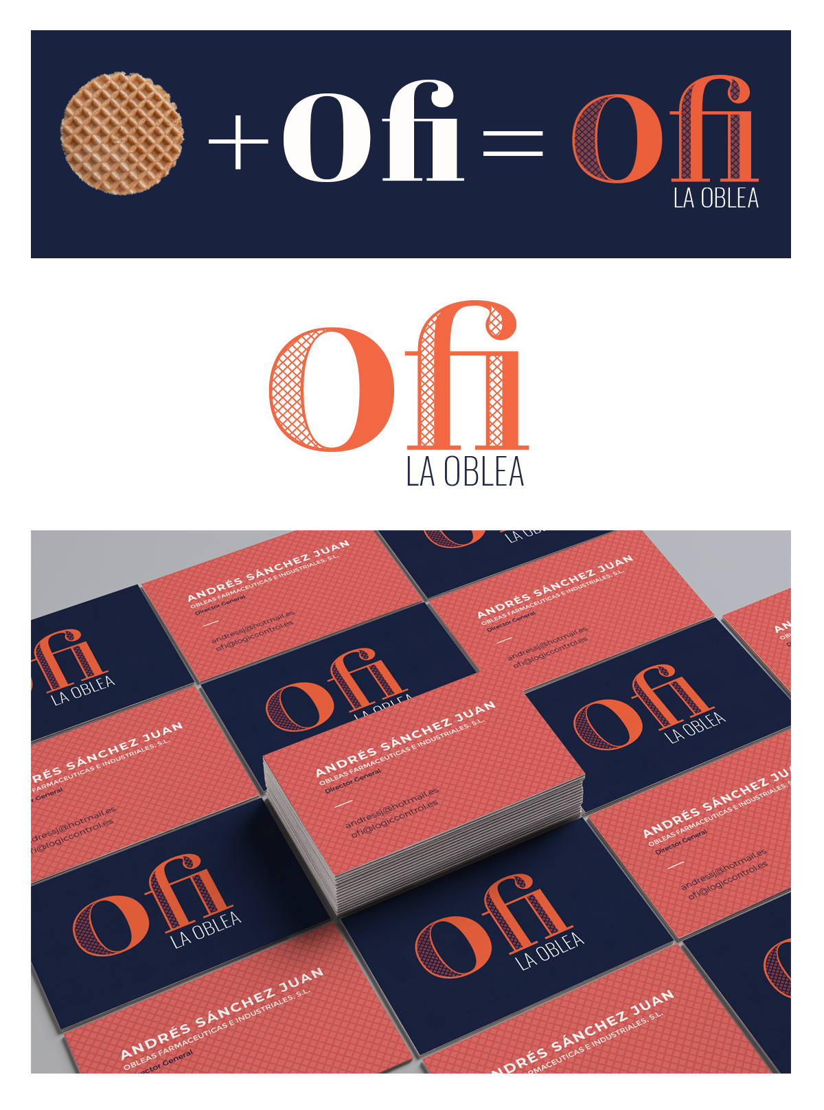 Identidad corporativa, logo y tarjetas OFI.